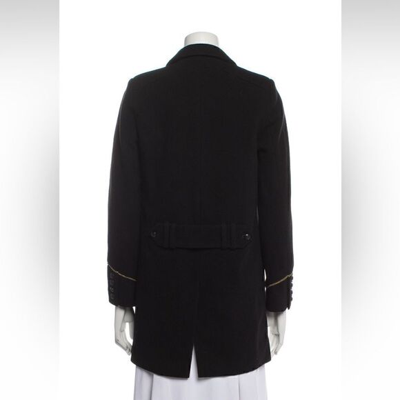 The Kooples Short Black Wool Coat sz S - Picture 3 of 16